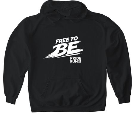 Free to BE 2026 Logo, a Black Gildan Softstyle Pullover Hoodie