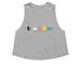 Rainbow Collection, a Athletic Heather Women's Cropped Racerback Tank