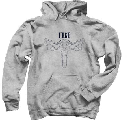 Anatomical Uterus 1.0, a Sport Grey Pullover Hoodie