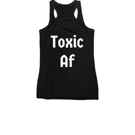 Toxic Af, a Black Women's Racerback