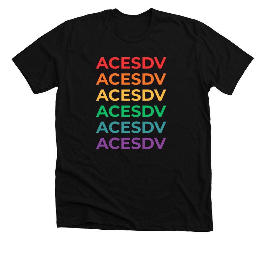 ACESDV Pride Month Tee, a Solid Black Blend Premium Unisex Tee