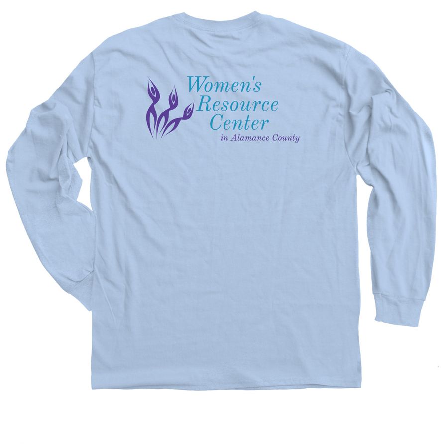 Causal WRCAC Logo Tee, a Light Blue Classic Long Sleeve Tee
