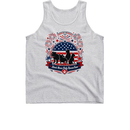 Patriotic for The Pups, a Sport Grey Classic Unisex Tank Top