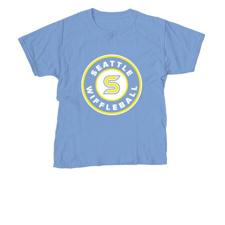 OG Seattle Wiffleball Logo ? Transparent, a Carolina Blue Youth Unisex Tee
