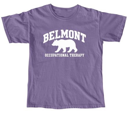 Belmont Bear, a Grape Comfort Colors Unisex Tee