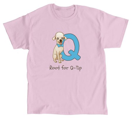 Root for Q-Tip Official Tee, a Light Pink Classic Unisex Tee