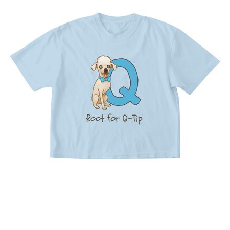 Root for Q-Tip Official Tee, a Chambray Comfort Colors Boxy Tee