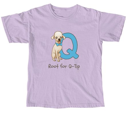 Root for Q-Tip Official Tee, a Orchid Comfort Colors Unisex Tee