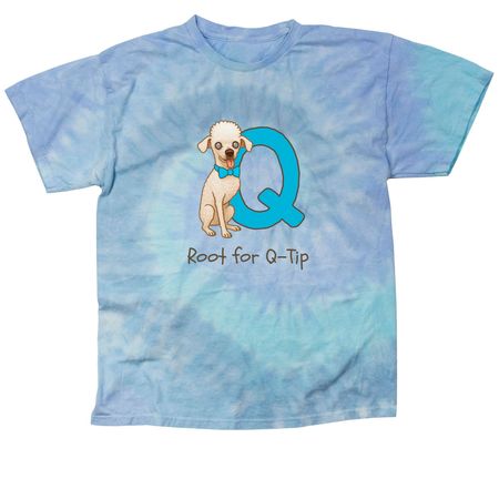 Root for Q-Tip Official Tee, a Lagoon Classic Tie Dye Tee