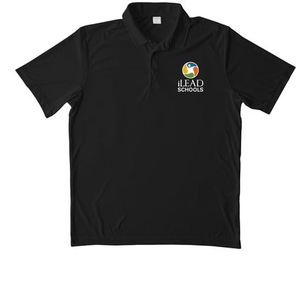 iLEAD Polo, a Black Unisex Performance Polo