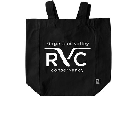 RVC Logo Tote Bags, a Black Recycled Cotton Tote Bag