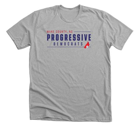 WAKE COUNTY, NC - PROGRESSIVE DEMOCRATS, a Athletic Heather Premium Unisex Tee