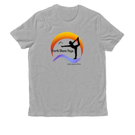 North Shore Yoga Gear, a Granite Grey Heather Allmade Organic Cotton Unisex Tee