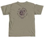 Bull-O-Ween's 20th anniversary, a Sandstone Comfort Colors Unisex Tee (back-view)