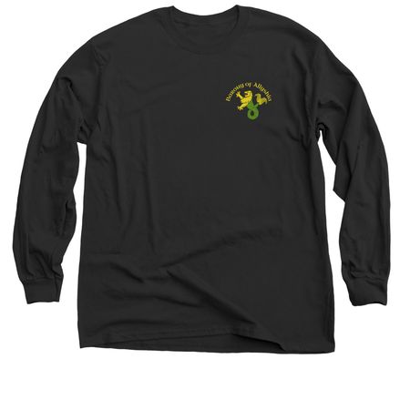 Sword and Shield, Service and Art&nbsp;, a Black Classic Long Sleeve Tee (back-view)