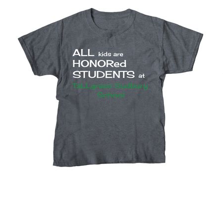 HONORED Students T-Shirt, a Dark Heather Youth Unisex Tee