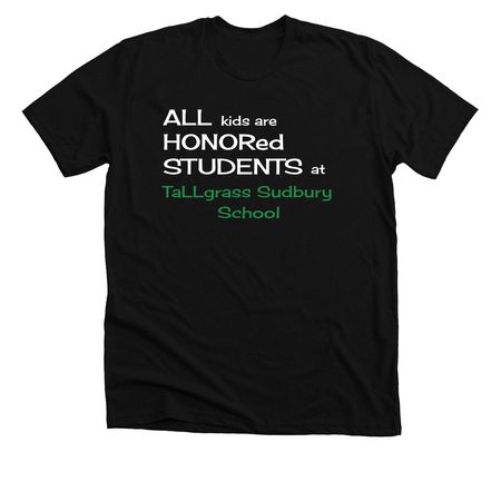HONORED Students T-Shirt, a Solid Black Blend Premium Unisex Tee