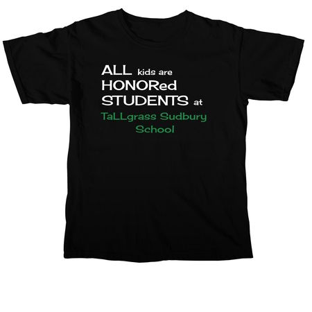 HONORED Students T-Shirt, a Black Comfort Colors Unisex Tee
