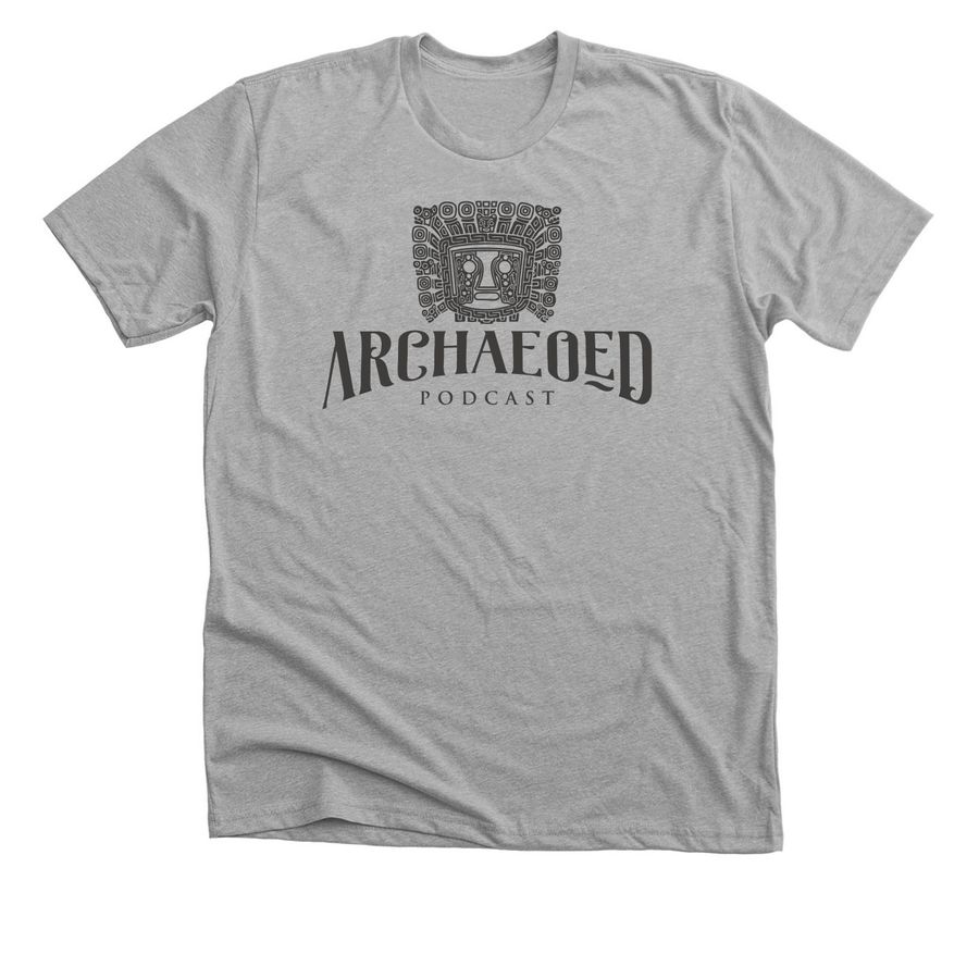 ArchaeoEd Graphite Design T-Shirt, a Athletic Heather Premium Unisex Tee