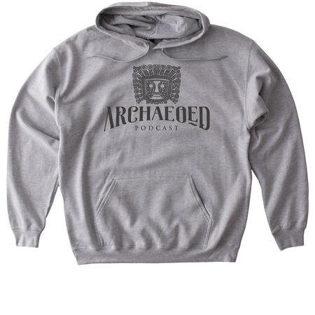 ArchaeoEd Graphite Design T-Shirt, a Sport Grey Gildan Softstyle Pullover Hoodie