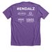 #EndAlz T-Shirt, a Heather Team Purple Premium Unisex Tee (back-view)