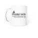 Wear Your Stripes Mugs, a White Coffee Mug (back-view)