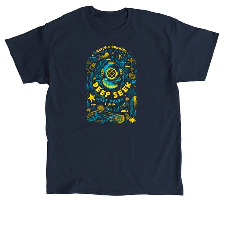 Deep Seek - Artist Collection, a Navy Classic Unisex Tee
