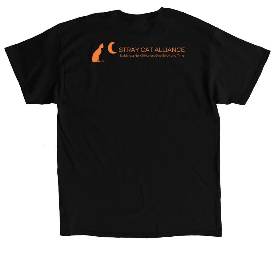 Stray Cat Alliance - D?a de los Muertos 2026, a Black Classic Unisex Tee (back-view)