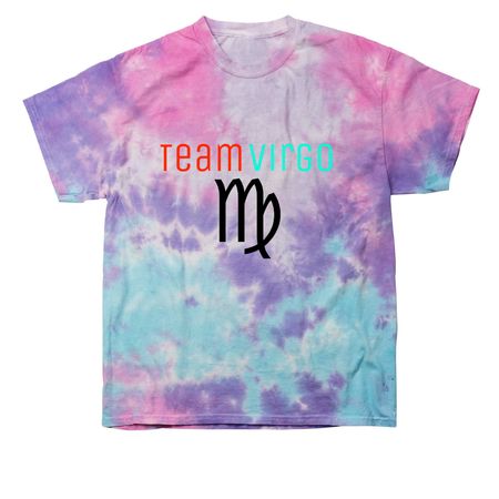 Team Virgo, a Cotton Candy Classic Tie Dye Tee