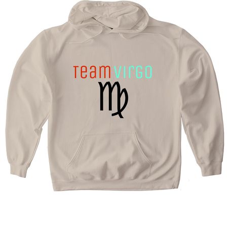 Team Virgo, a Sand Gildan Softstyle Pullover Hoodie