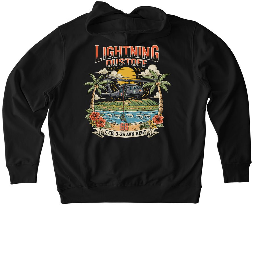 PT Sweaters, a Black Stanley/Stella Unisex Cruiser 2.0 Pullover Hoodie (back-view)