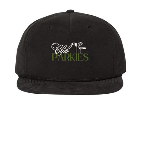 Club Parkies Hats, a Black Printed Umpqua Snapback Cap