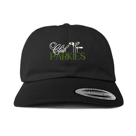 Club Parkies Hats, a Black Printed Classic Baseball Cap