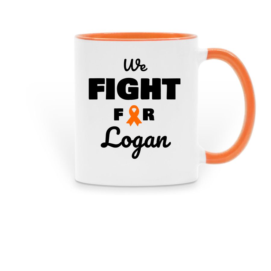 Mugs, a Orange Two-Tone Ceramic Mug