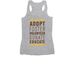 Campaign: GMSP Logo Apparel For Volunteers, a Athletic Heather Women's Racerback (back-view)