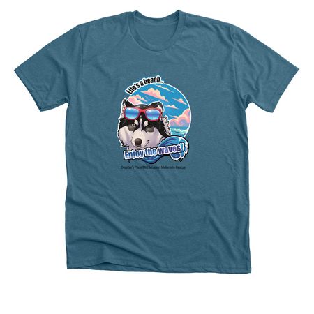 Finish our kennel building&nbsp;, a Heather Deep Teal Premium Unisex Tee