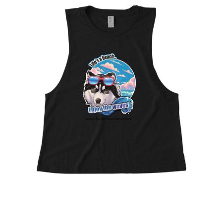 Finish our kennel building&nbsp;, a Deep Black Allmade Eco Triblend Women?s Muscle Tank