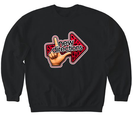 New Directions, a Black Softstyle Crewneck Sweatshirt