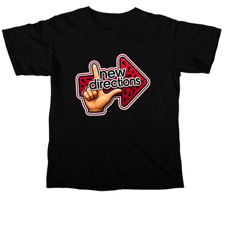 New Directions, a Black Comfort Colors Unisex Tee