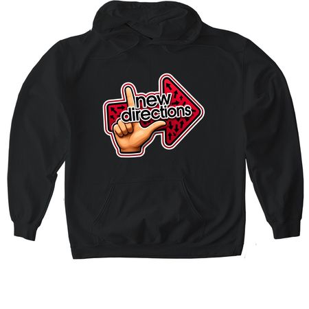 New Directions, a Black Gildan Softstyle Pullover Hoodie