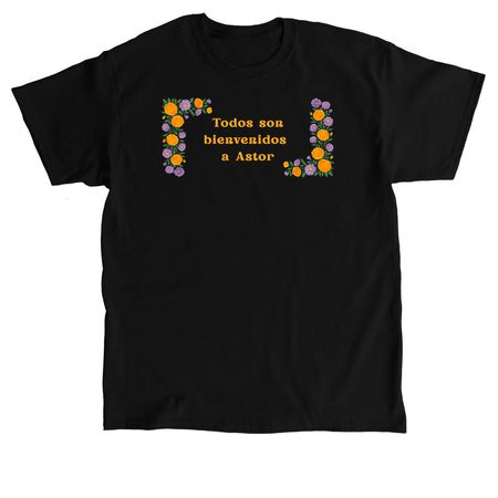 We All Belong At Astor (Spanish), a Black Classic Unisex Tee