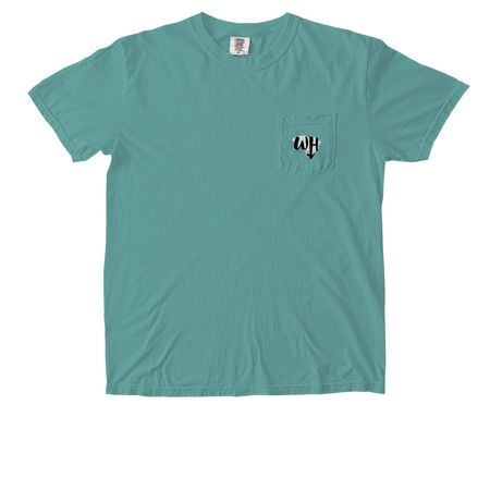 Adult Pocket TShirt, a Seafoam Comfort Colors Pocket Tee