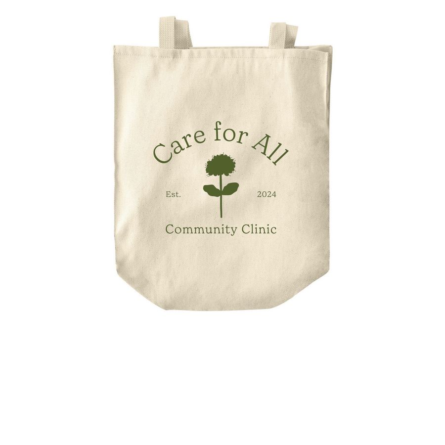 Care for All Shopping Tote, a Natural Over-the-Shoulder Shopping Tote Bag
