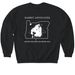 Rabbit Advocates 2023 Edition Dark Mode, a Black Softstyle Crewneck Sweatshirt
