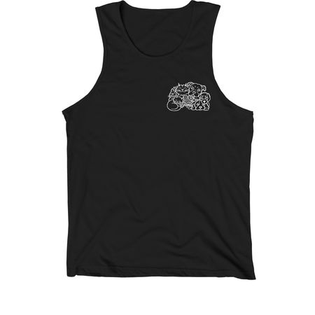 10 Years of Pets Are Family, a Black Premium Cotton Tank