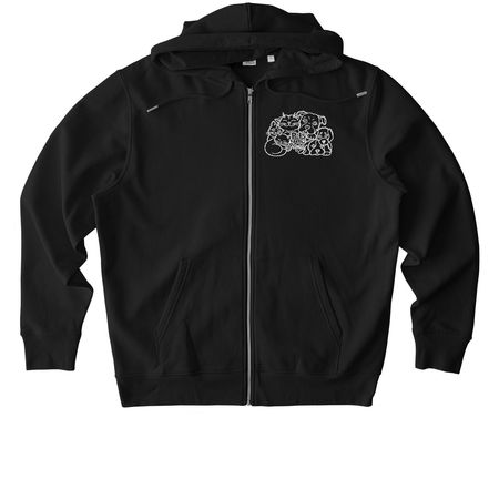 10 Years of Pets Are Family, a Black Stanley/Stella Unisex Cultivator 2.0 Zip Up Pullover Hoodie