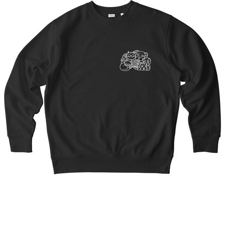 10 Years of Pets Are Family, a Black Stanley/Stella Unisex Changer 2.0 Crewneck Sweatshirt