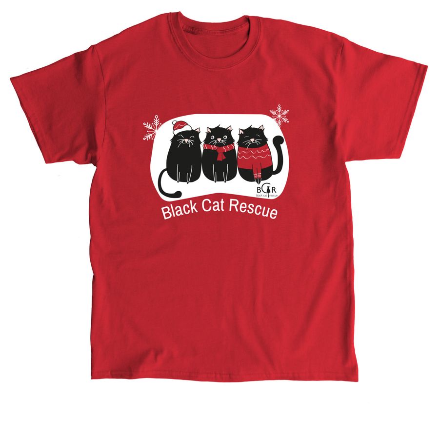 Black Cat Rescue - Winter 2022, a Red Classic Unisex Tee