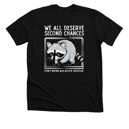 Masked Bandits Deserve Second Chances, a Solid Black Blend Premium Unisex Tee