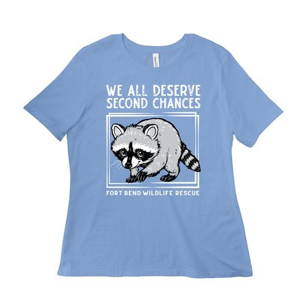 Masked Bandits Deserve Second Chances, a Carolina Blue Women?s Relaxed Cotton Tee